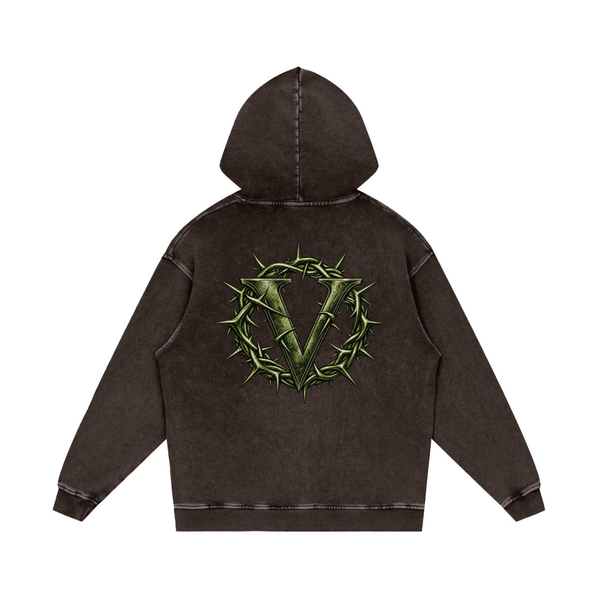 VIC Washed Loose Cotton Hoodie
